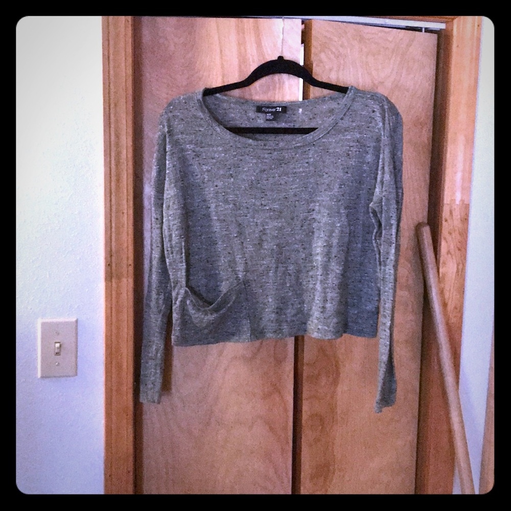 Forever21 Long sleeve green top